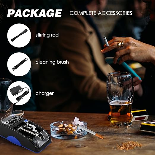 Adjustable electric cigarette rolling