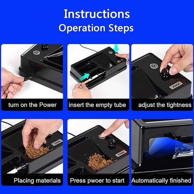 NEWTRY Infrared Sensor Cigarette Rolling Machine (0.31" Injector)